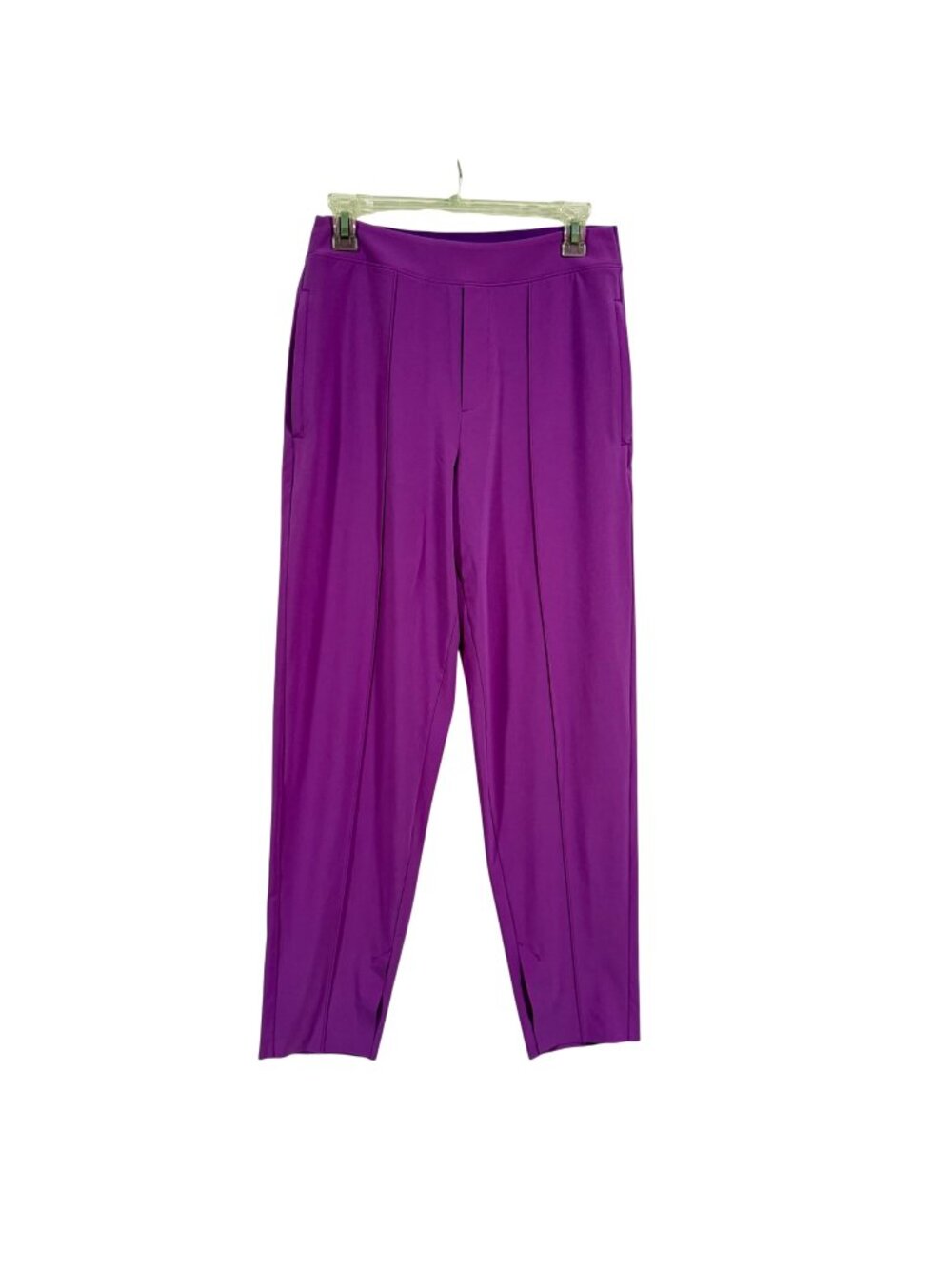 Athleta Brooklyn Heights Vienna Slim‎ Pant Jazzy Purple High Rise Split Hem Size